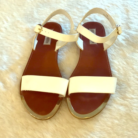 White Steve Madden Sandals - Picture 1 of 3